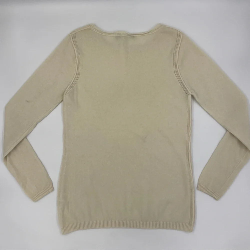 InCashmere ivory sweater